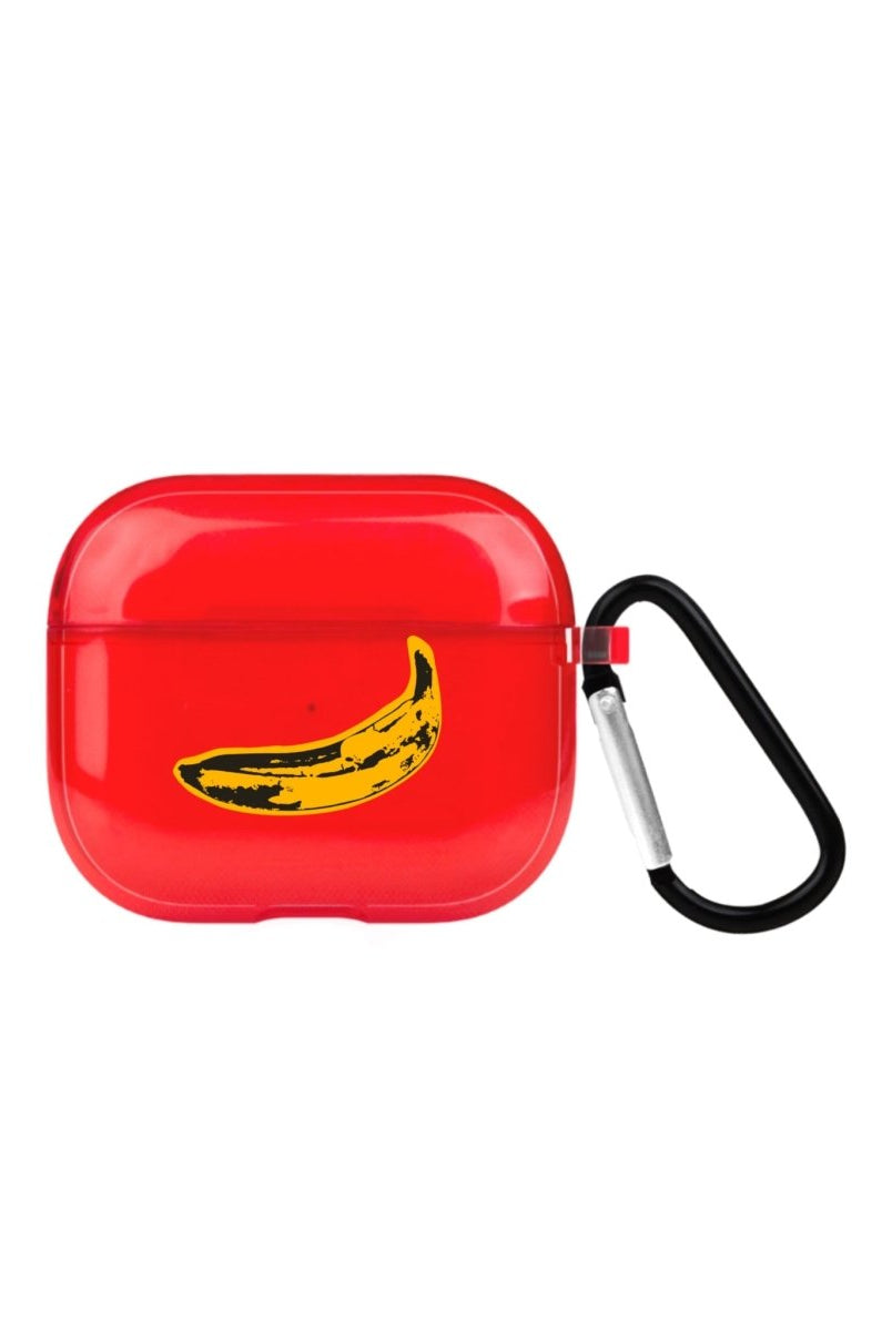 Banana AirPods 3 Şeffaf Silikon Kılıf Kırmızı - SUMTHINCS