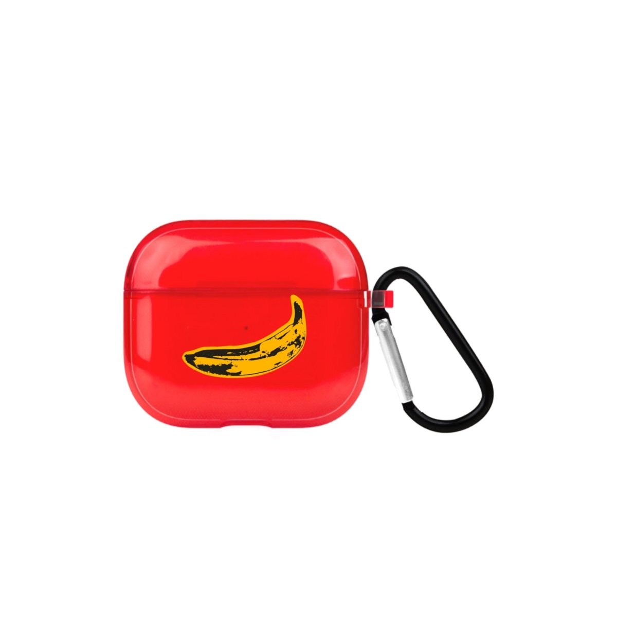 Banana AirPods 3 Şeffaf Silikon Kılıf Kırmızı - SUMTHINCS