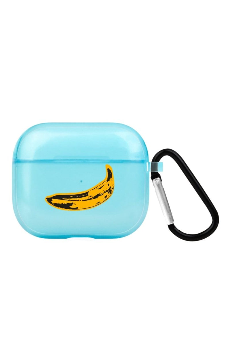 Banana AirPods 3 Şeffaf Silikon Kılıf Mavi - SUMTHINCS