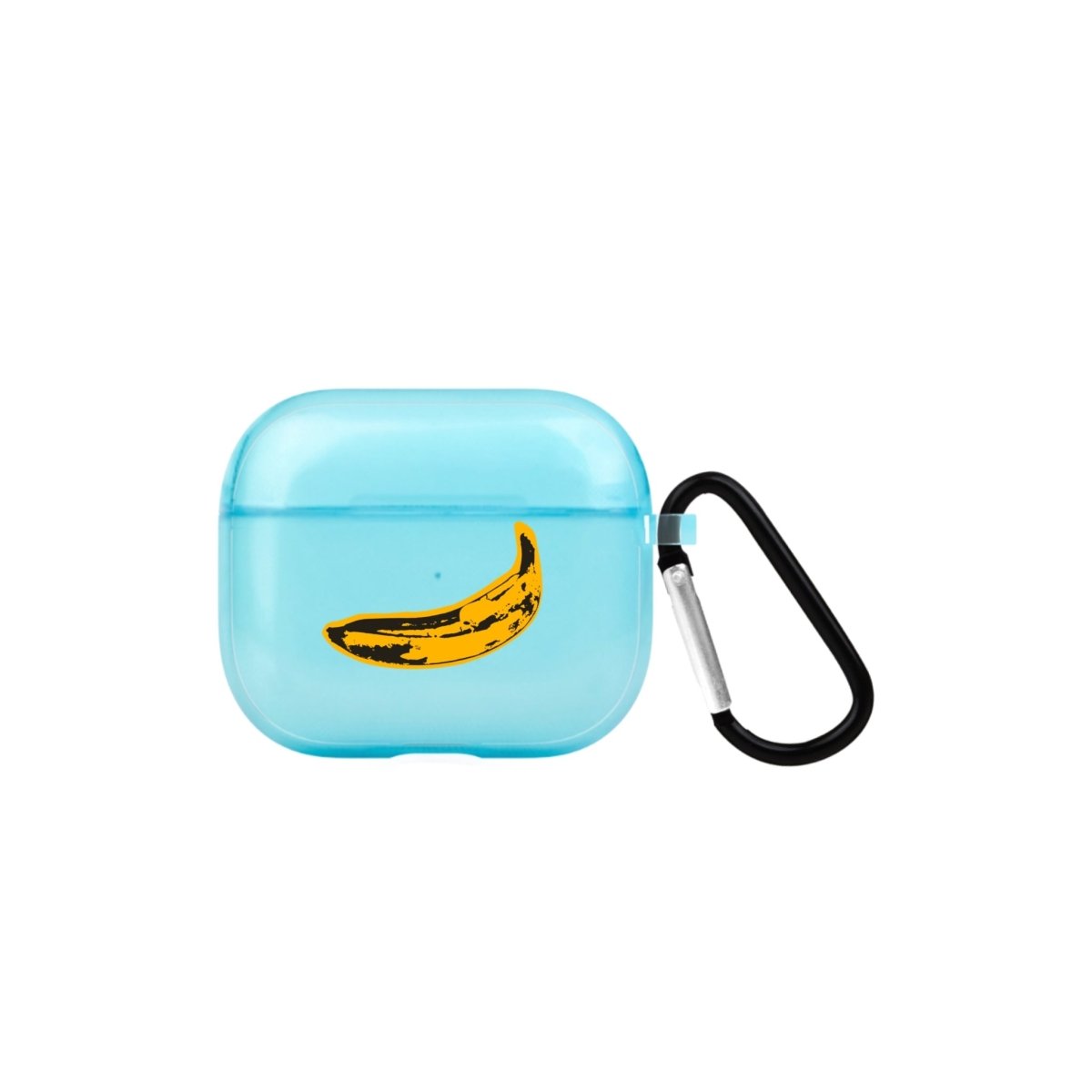 Banana AirPods 3 Şeffaf Silikon Kılıf Mavi - SUMTHINCS