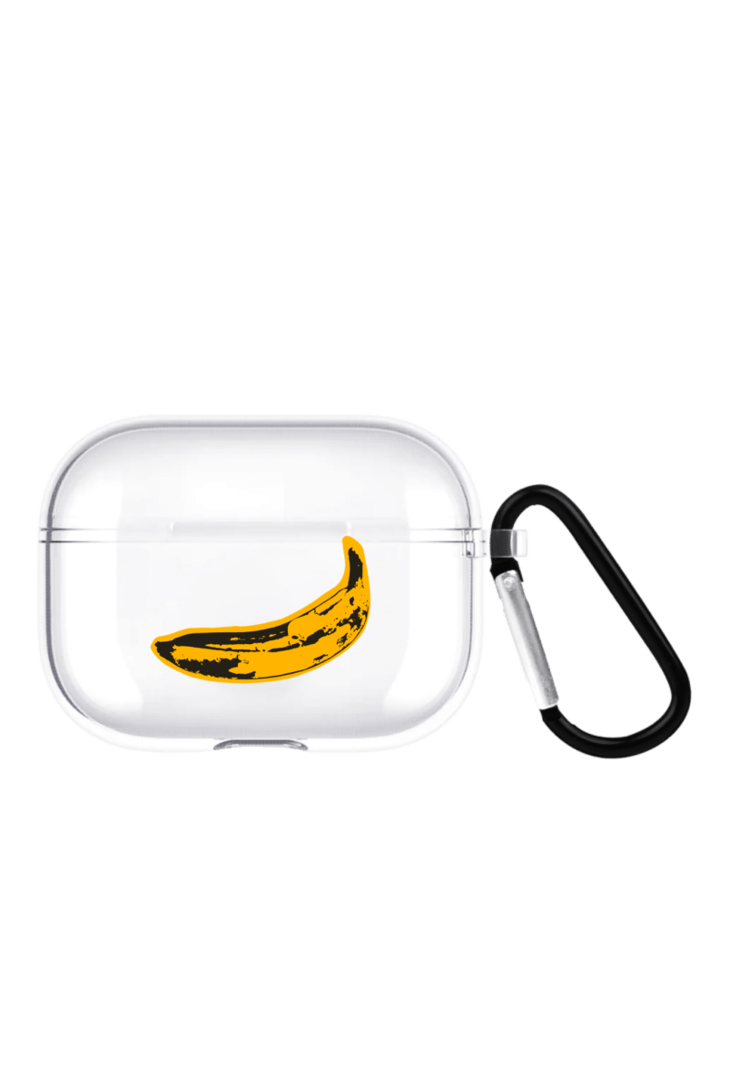 Banana AirPods Pro 2 Şeffaf Silikon Kılıf Beyaz Şeffaf - SUMTHINCS