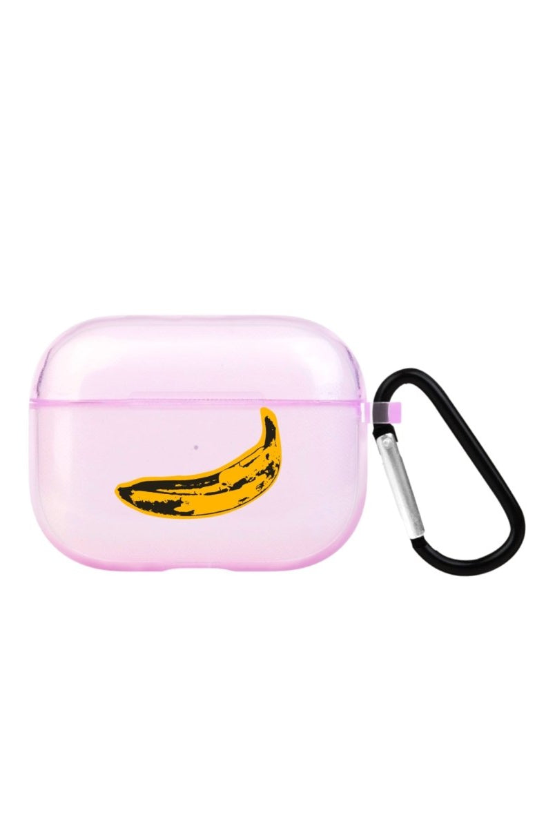 Banana AirPods Pro 2 Şeffaf Silikon Kılıf Lila - SUMTHINCS