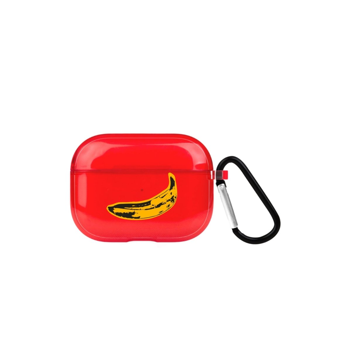 Banana AirPods Pro Şeffaf Silikon Kılıf Kırmızı - SUMTHINCS