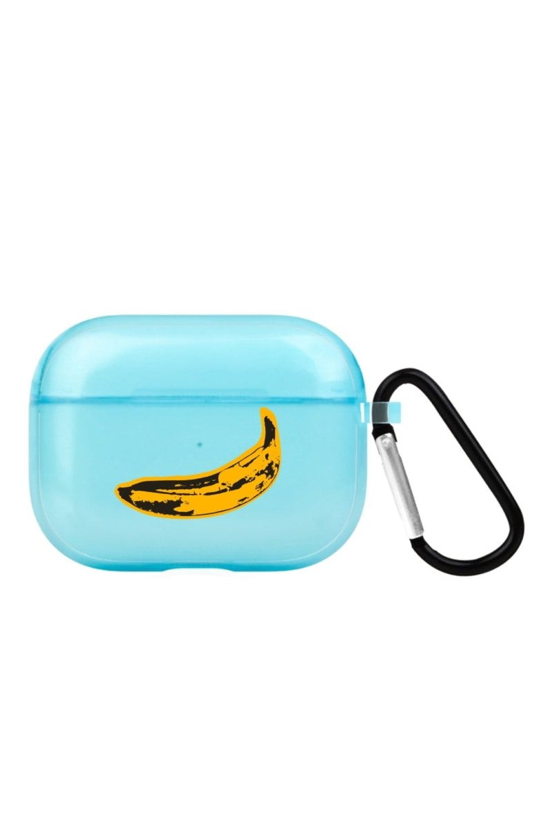 Banana AirPods Pro Şeffaf Silikon Kılıf Mavi - SUMTHINCS