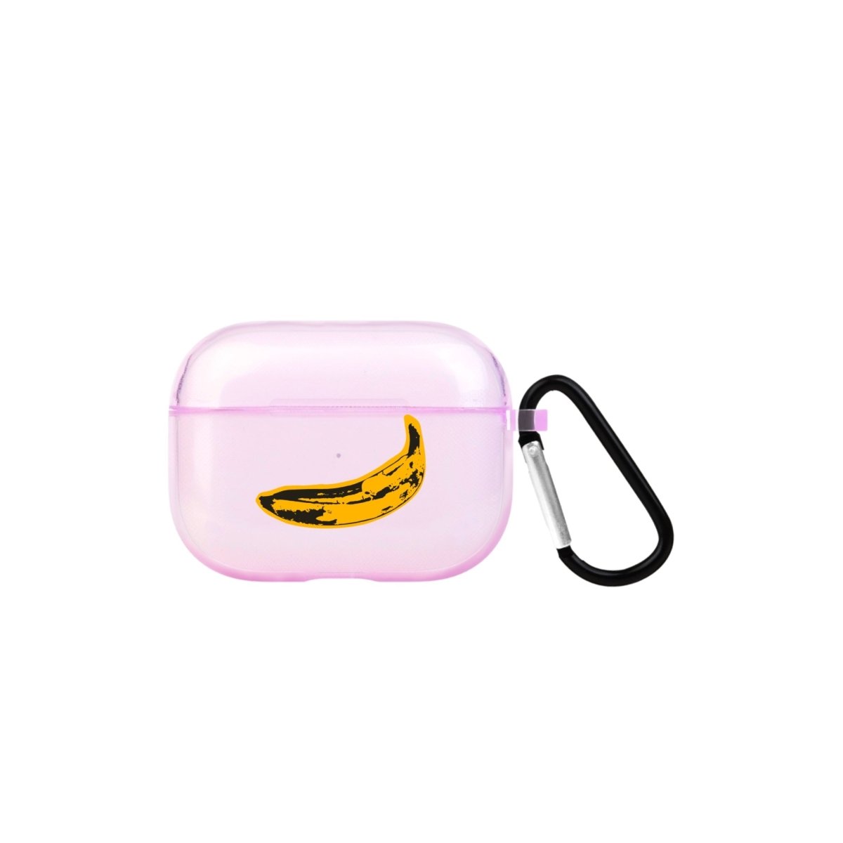 Banana AirPods Pro Şeffaf Silikon Kılıf Lila - SUMTHINCS