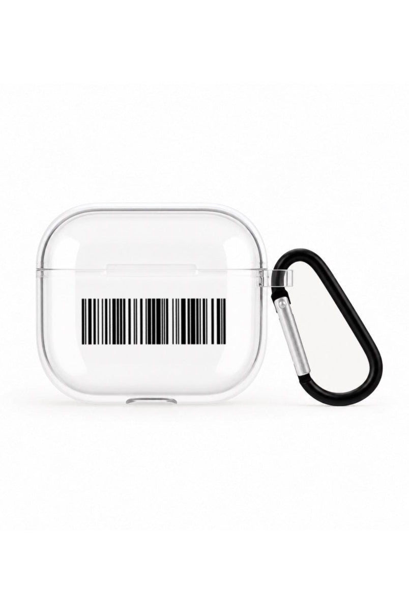 Barcode AirPods 3 Şeffaf Silikon Kılıf Beyaz Şeffaf - Sumthincs