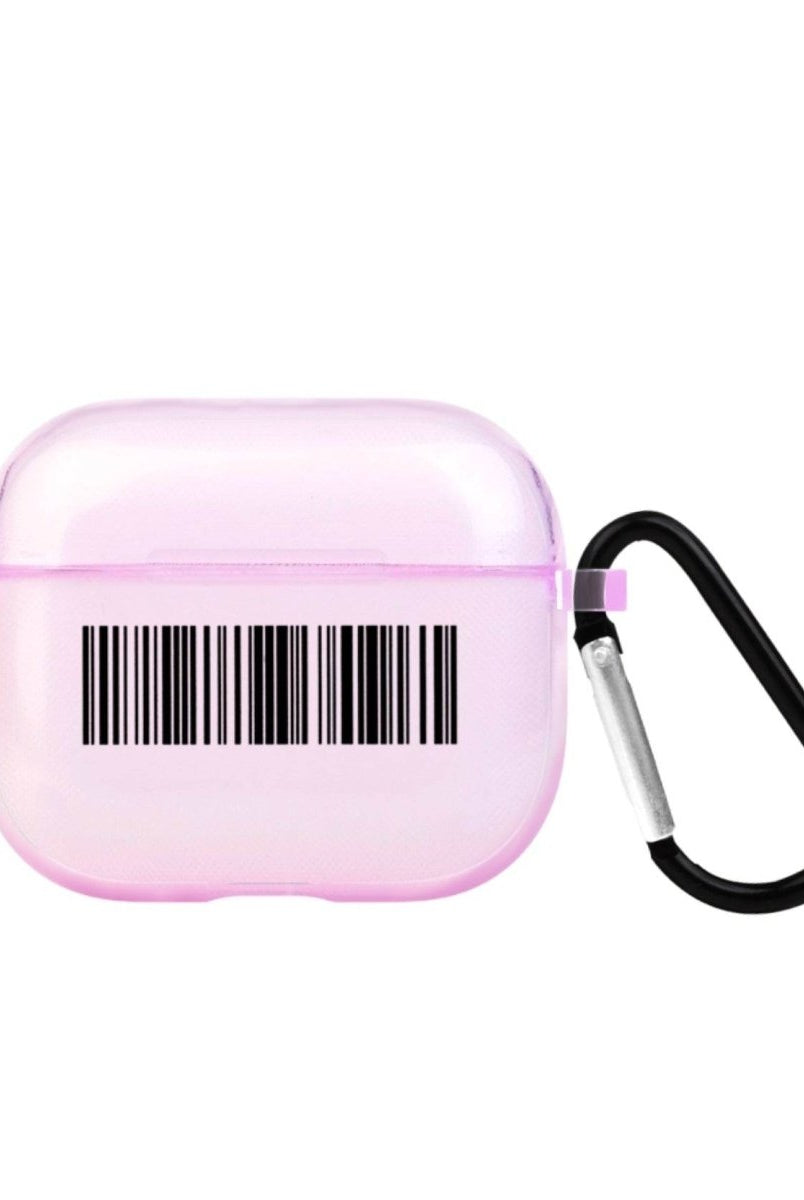 Barcode AirPods 3 Şeffaf Silikon Kılıf Lila - SUMTHINCS