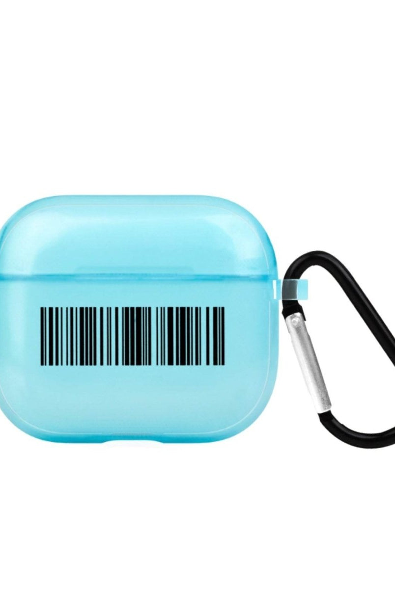 Barcode AirPods 3 Şeffaf Silikon Kılıf Mavi - SUMTHINCS