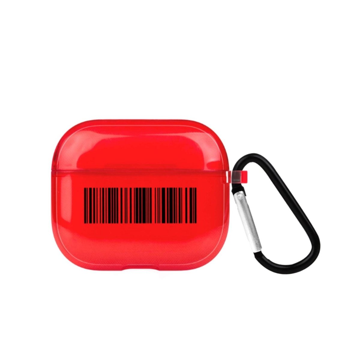 Barcode AirPods 3 Şeffaf Silikon Kılıf Kırmızı - SUMTHINCS