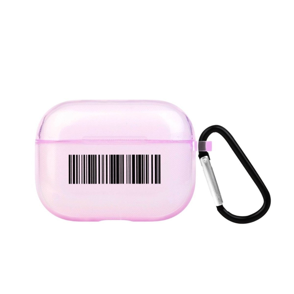 Barcode AirPods Pro Şeffaf Silikon Kılıf Lila - SUMTHINCS