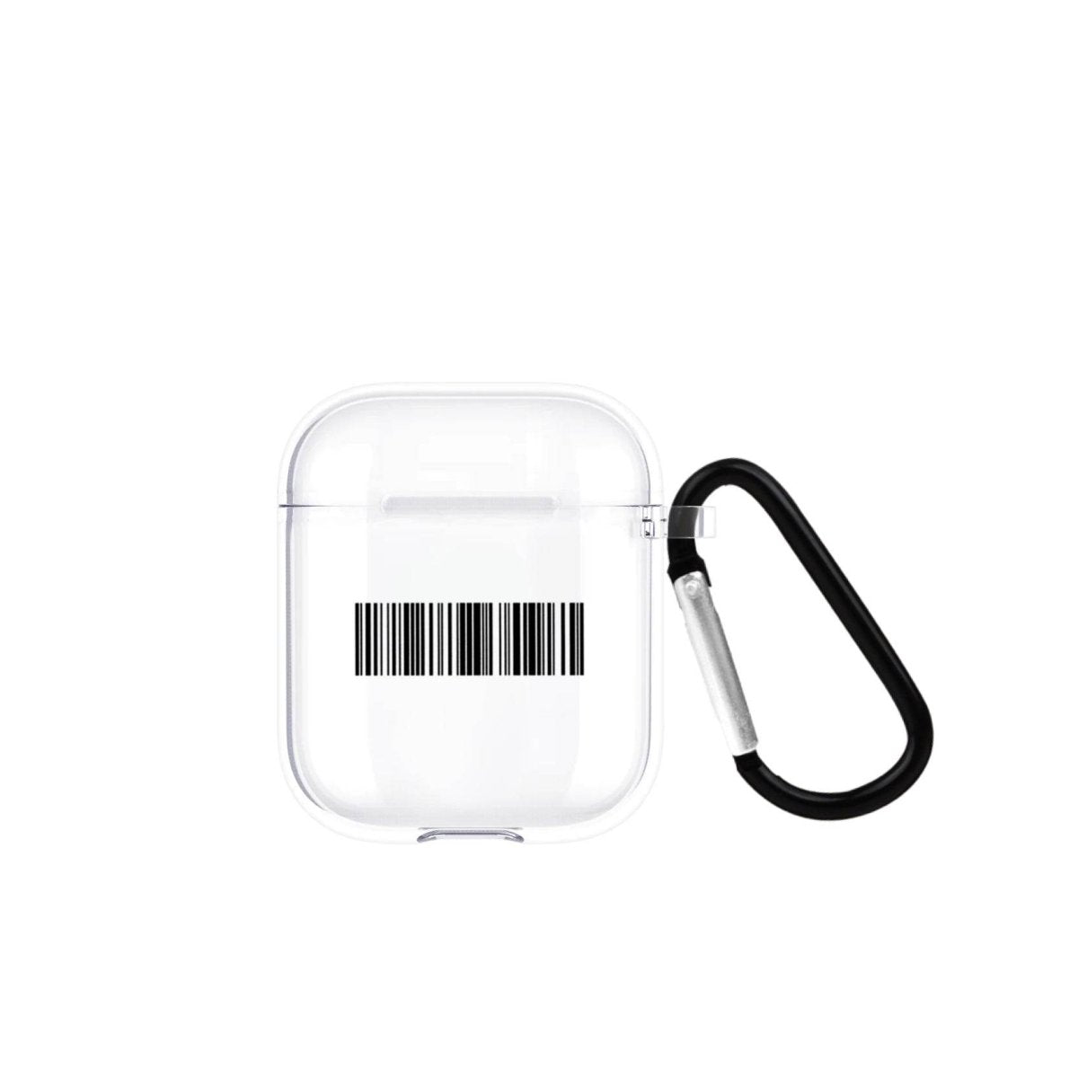 Barcode AirPods Şeffaf Silikon Kılıf Beyaz Şeffaf - SUMTHINCS