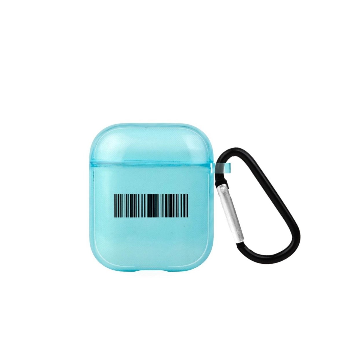 Barcode AirPods Şeffaf Silikon Kılıf Mavi - SUMTHINCS