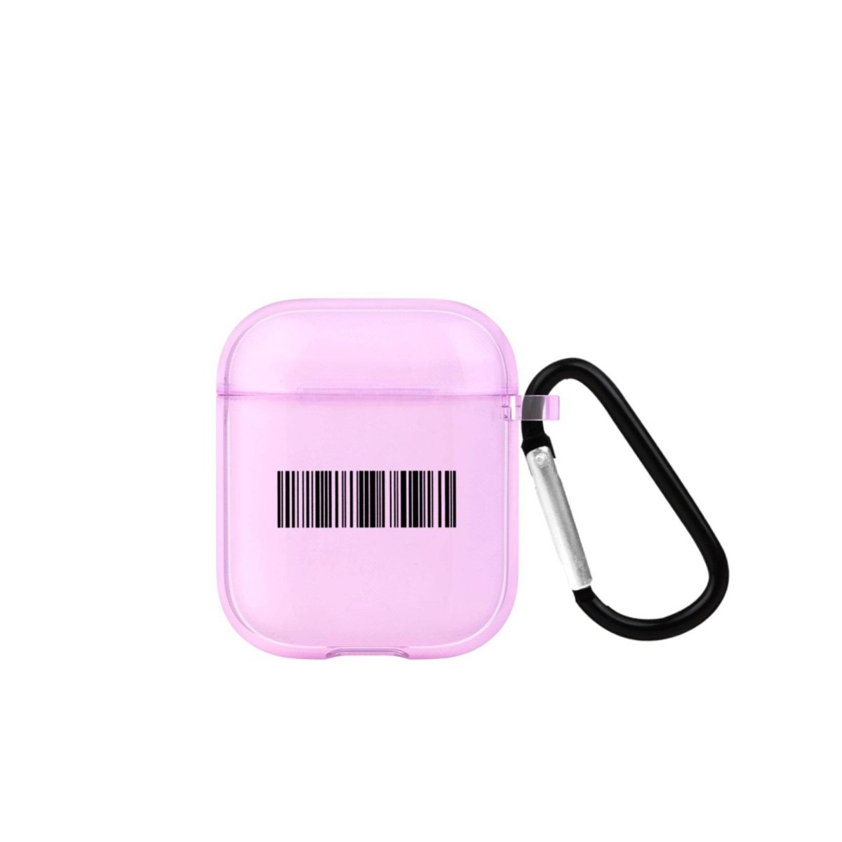 Barcode AirPods Şeffaf Silikon Kılıf Lila - SUMTHINCS