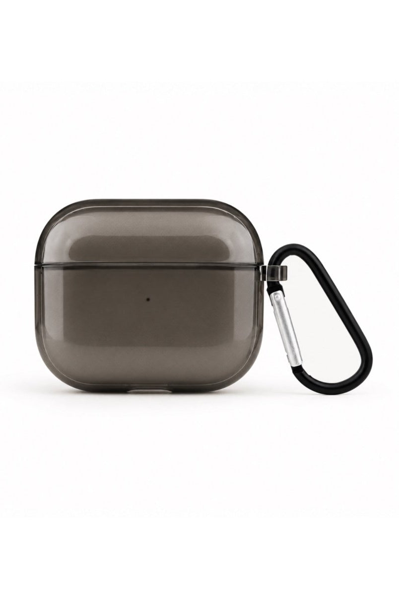 Basic AirPods 3 Şeffaf Silikon Kılıf Siyah - Sumthincs