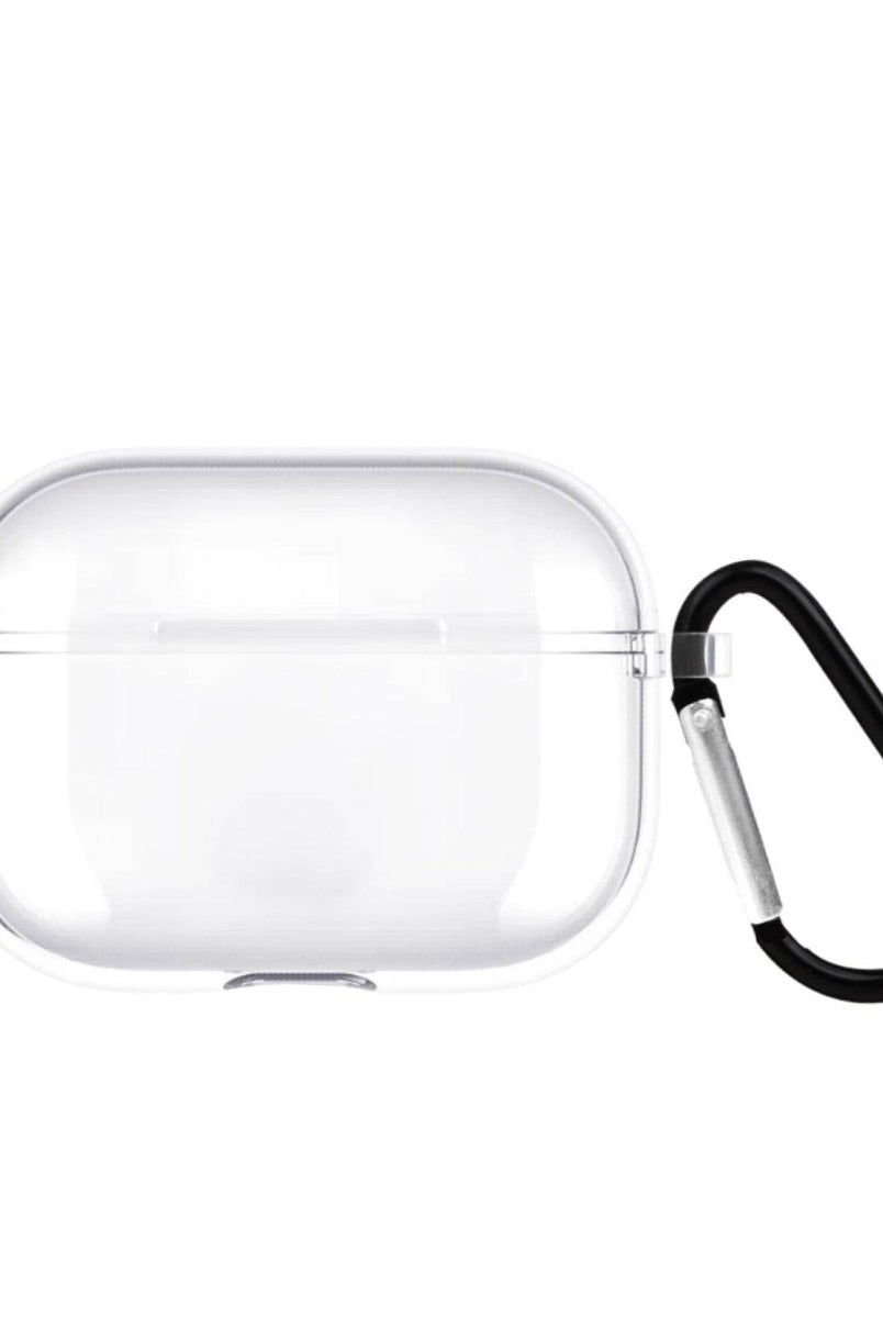 Basic AirPods Pro Şeffaf Silikon Kılıf Beyaz Şeffaf - SUMTHINCS