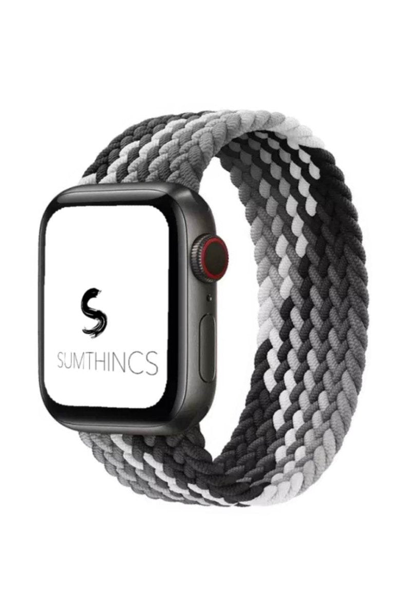 Black and White Örgü Spor Kordon 38 - 40 - 41mm S/M - SUMTHINCS
