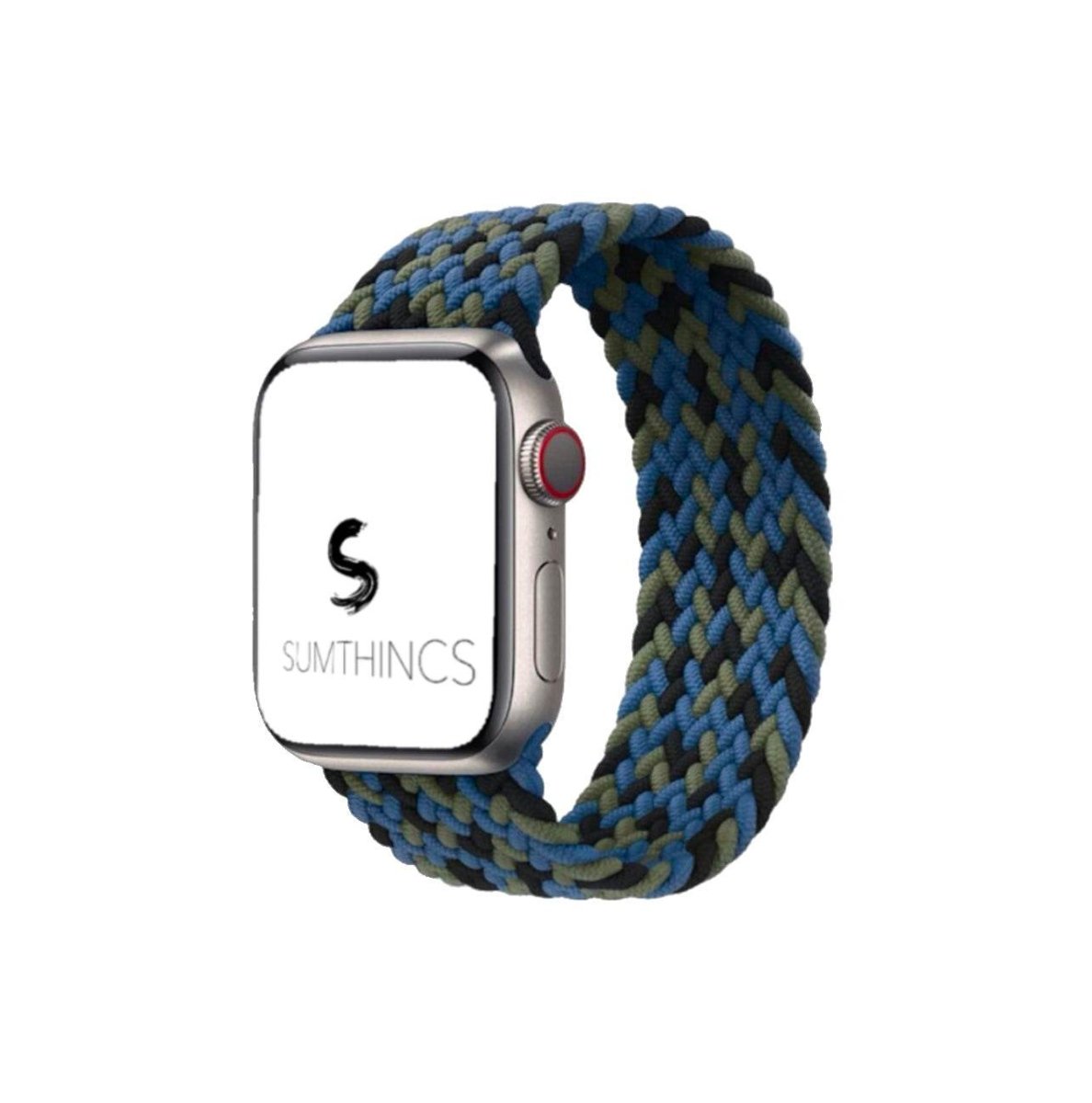 Blue and Green Örgü Spor Kordon 38 - 40 - 41mm S/M - SUMTHINCS