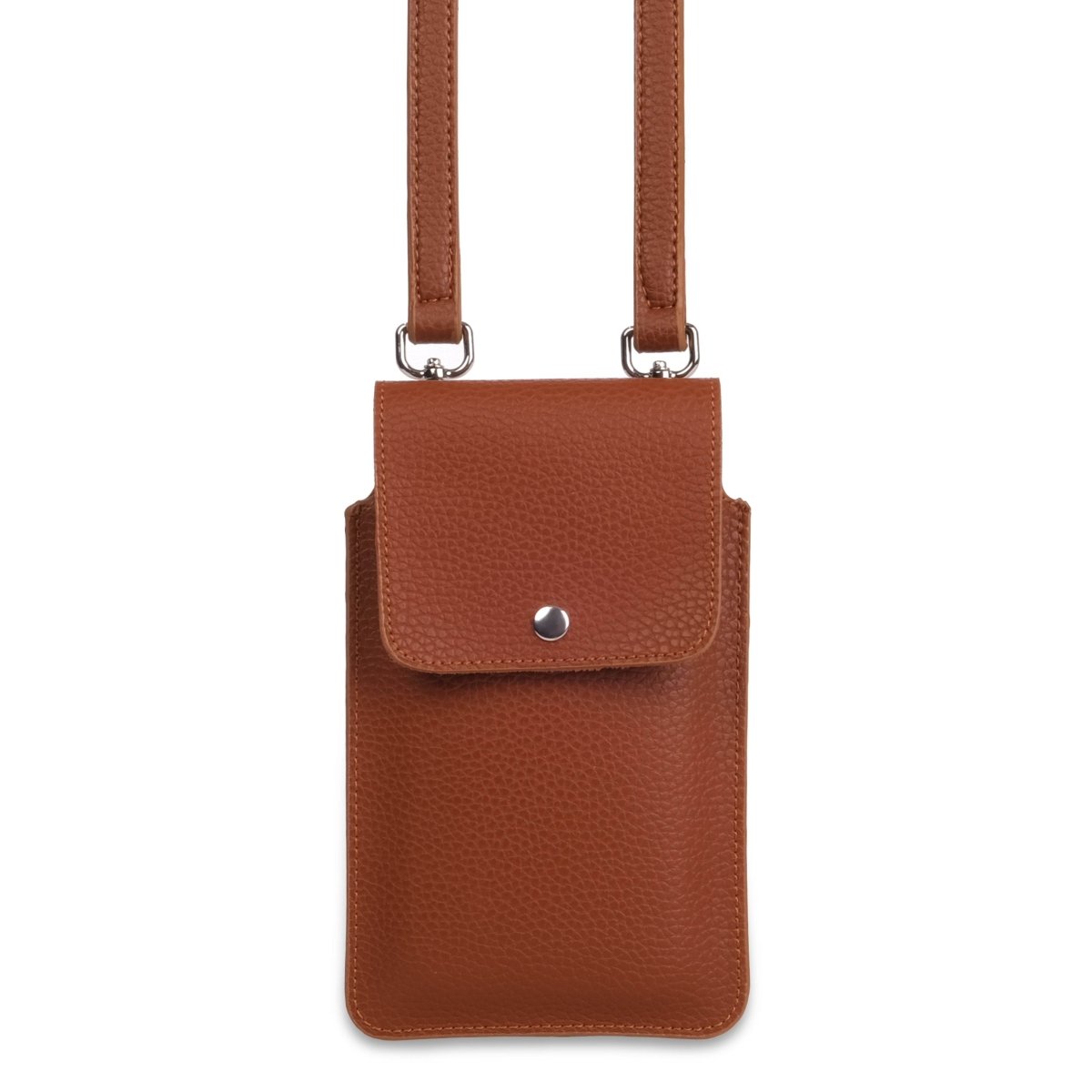 Brown Deri Telefon Çantası - SUMTHINCS