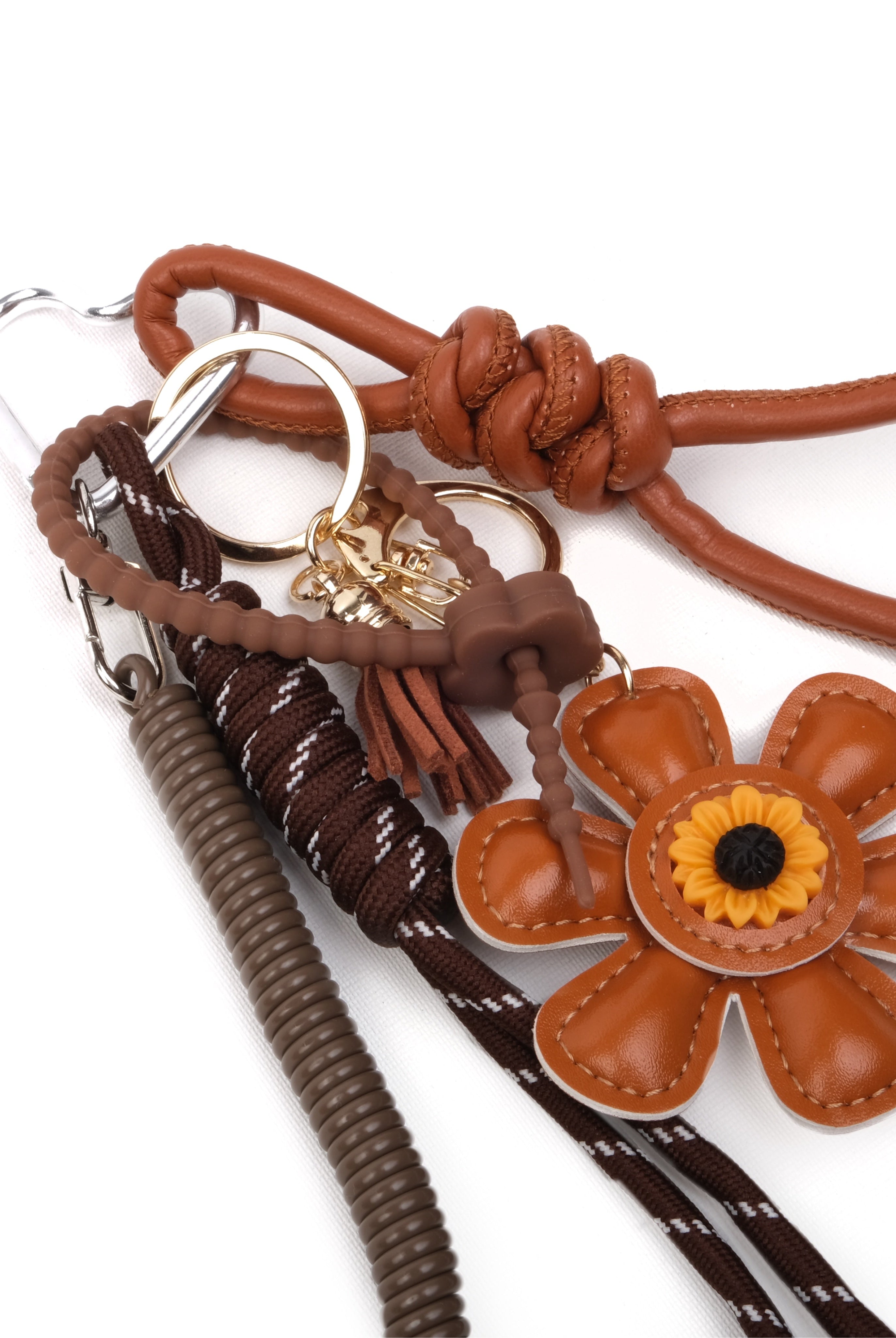 Charm Keychain Brown Flower Süs - SUMTHINCS