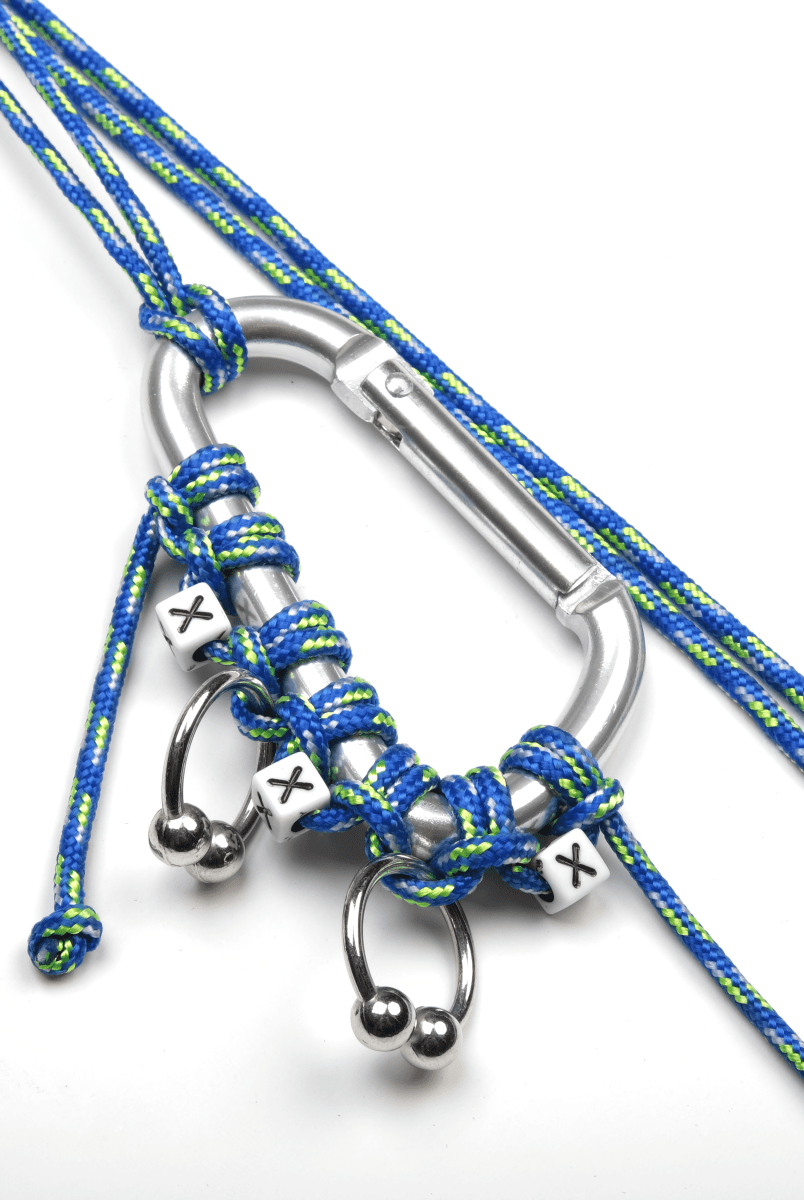 Charm Keychain Karabiner Süs Mavi ve Metal - SUMTHINCS