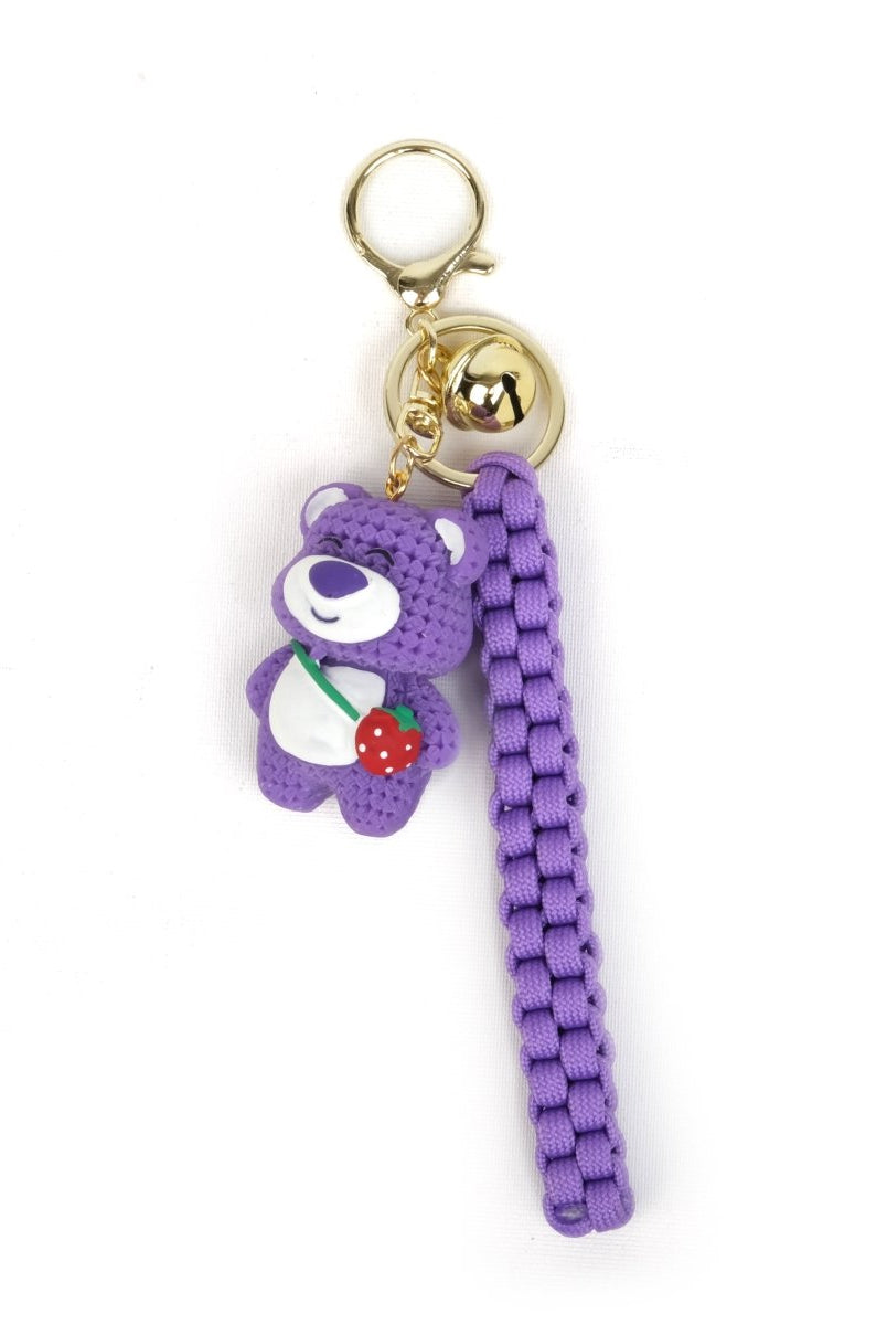 Charm Keychain Purple Bear Süs - SUMTHINCS