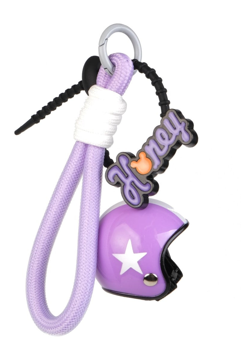Charm Keychain Purple Helmet Süs - SUMTHINCS