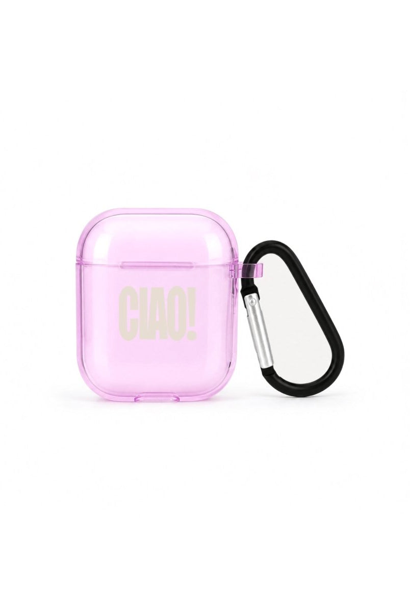 Ciao AirPods 1. ve 2. Nesil Şeffaf Silikon Kılıf Lila - Sumthincs