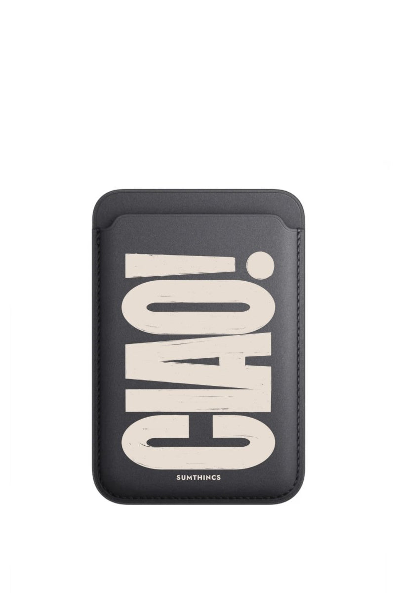 CIAO! MagSafe Deri Cüzdan Wallet Siyah - Sumthincs