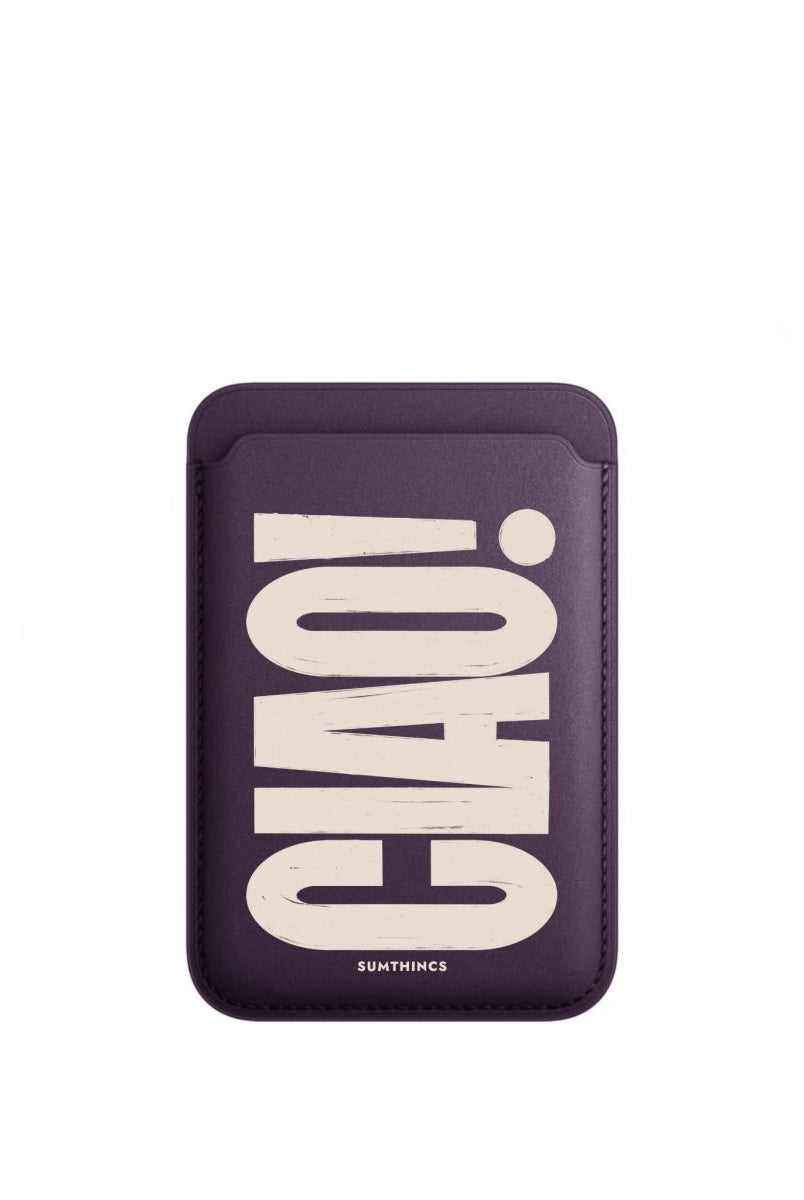 CIAO! MagSafe Deri Cüzdan Wallet Mor - Sumthincs