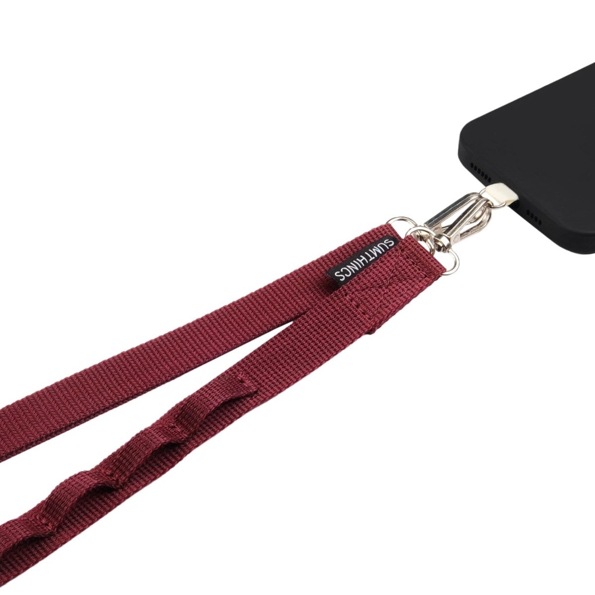 Claret Red Utility Hoop Strap Telefon Boyun Askısı - SUMTHINCS