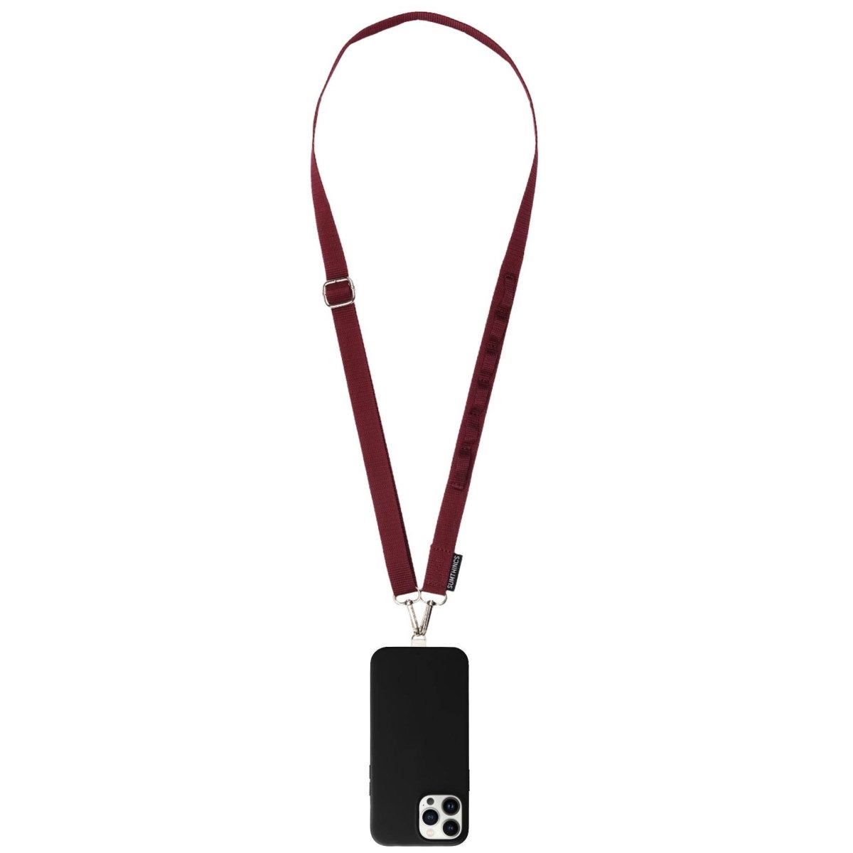 Claret Red Utility Hoop Strap Telefon Boyun Askısı - SUMTHINCS