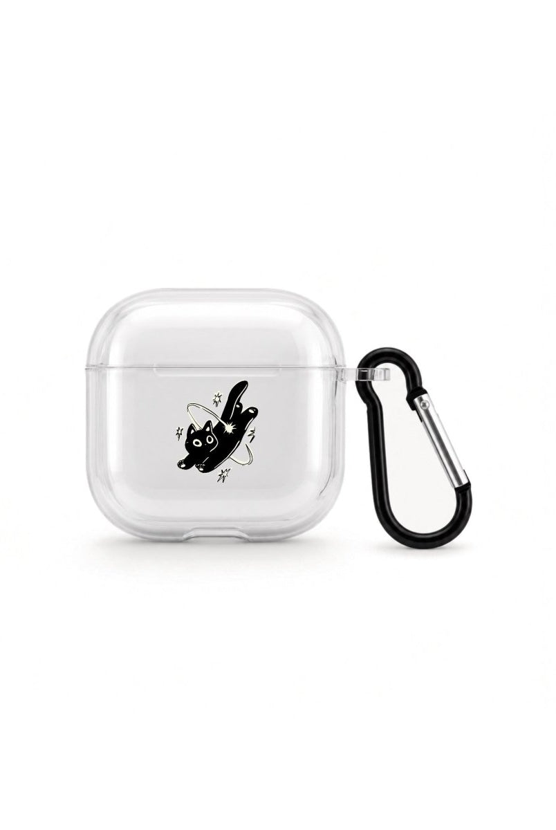 Cosmo Kitty AirPods 4 Şeffaf Silikon Kılıf - Sumthincs