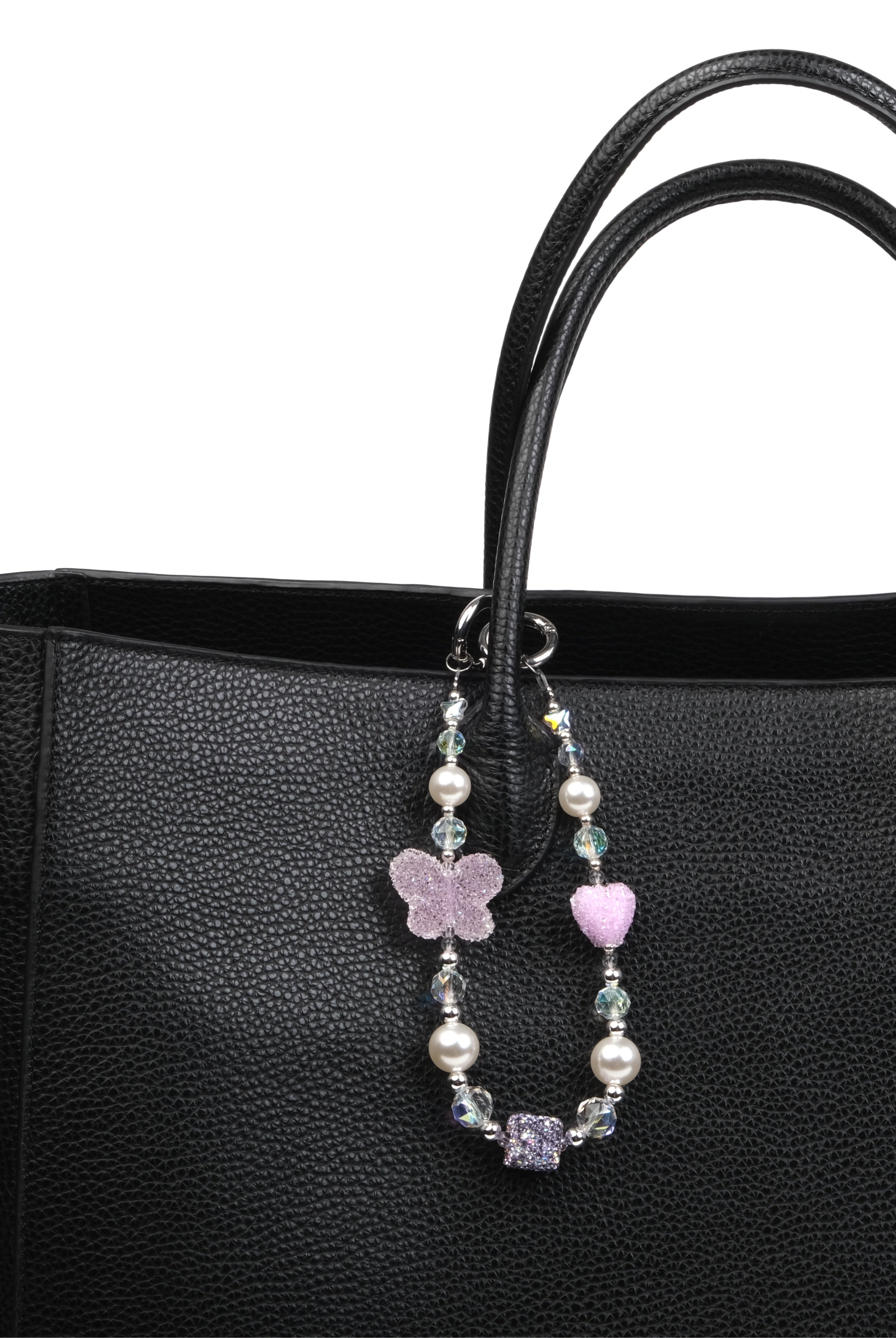 Crystal Butterfly Pink Charm Bilek Askısı - SUMTHINCS