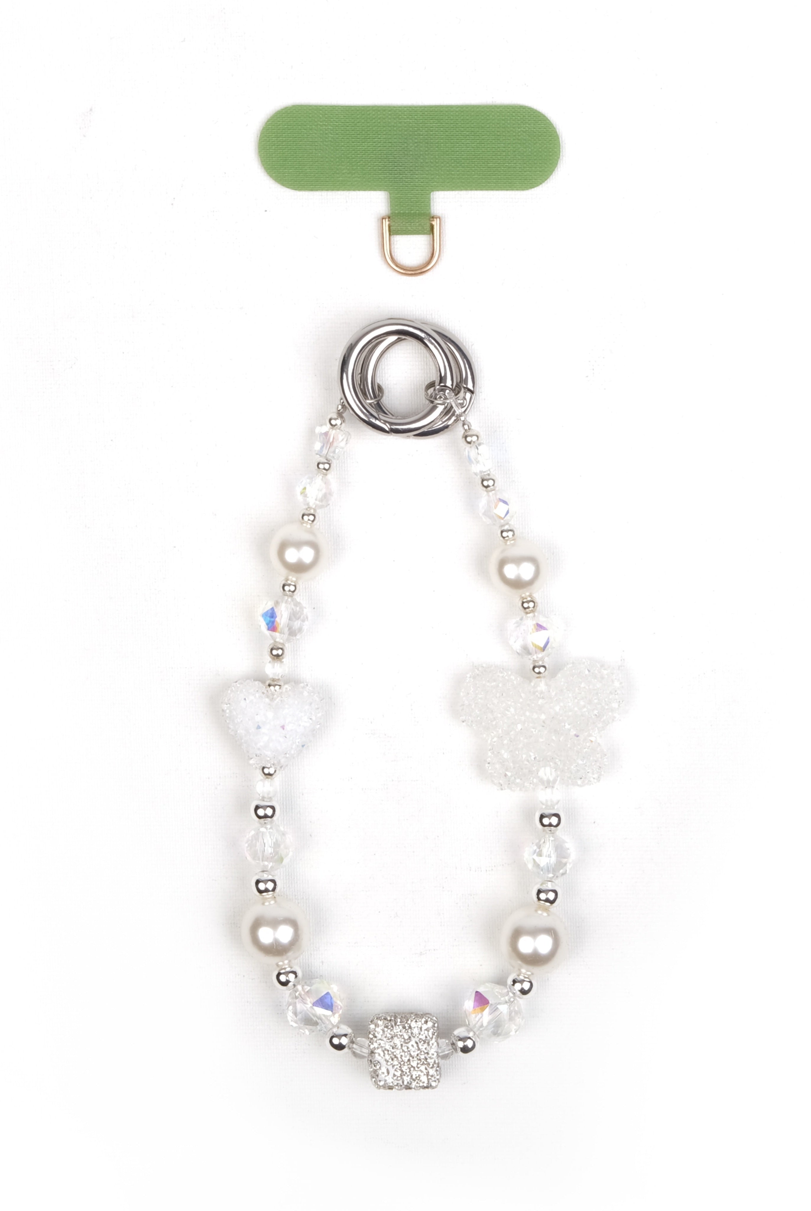 Crystal Butterfly White Charm Bilek Askısı - SUMTHINCS