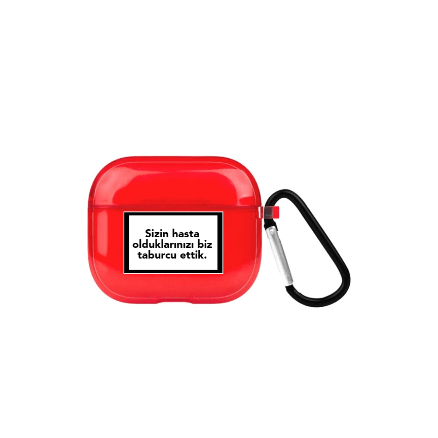 Custom Quote AirPods 3 Kişiye Özel Şeffaf Silikon Kılıf - SUMTHINCS