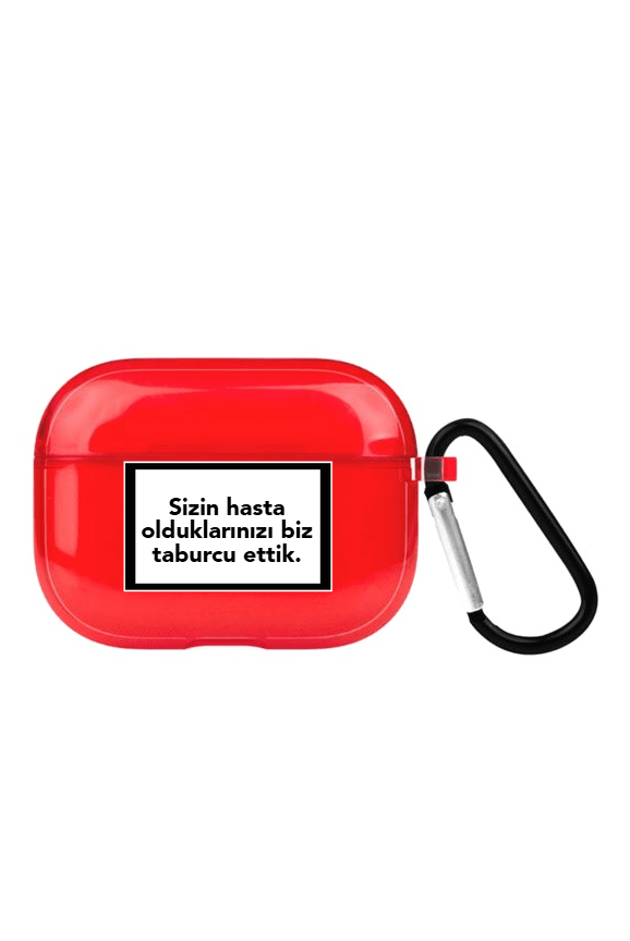 Custom Quote AirPods Pro Kişiye Özel Şeffaf Silikon Kılıf - SUMTHINCS