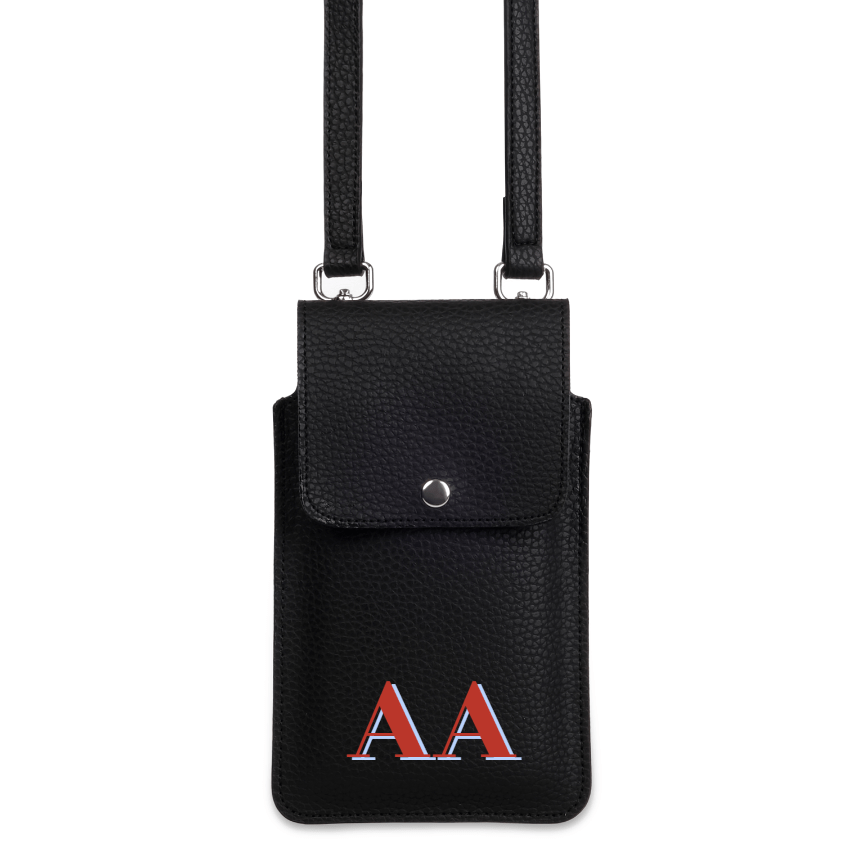 Didot Monogram Kişiye Özel Leather Vegan Deri Telefon Çantası - SUMTHINCS