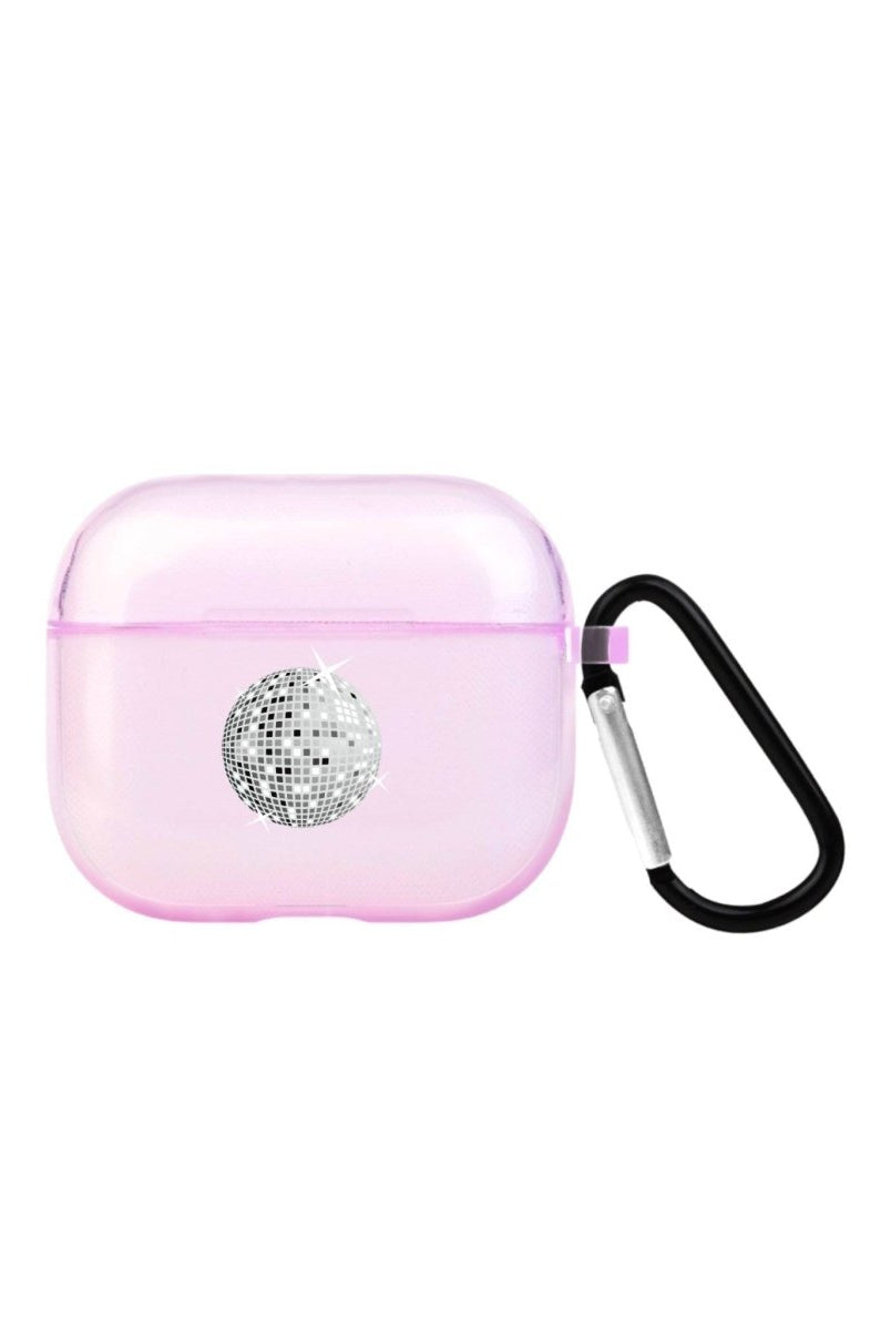 Disco Ball AirPods 3 Şeffaf Silikon Kılıf Lila - SUMTHINCS