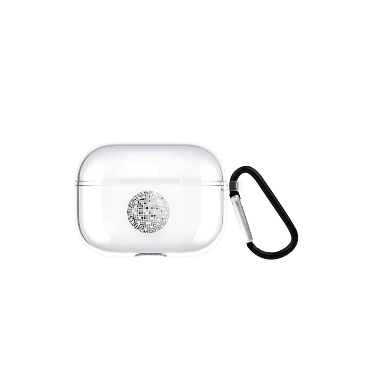 Disco Ball AirPods Pro 2 Şeffaf Silikon Kılıf Beyaz Şeffaf - SUMTHINCS