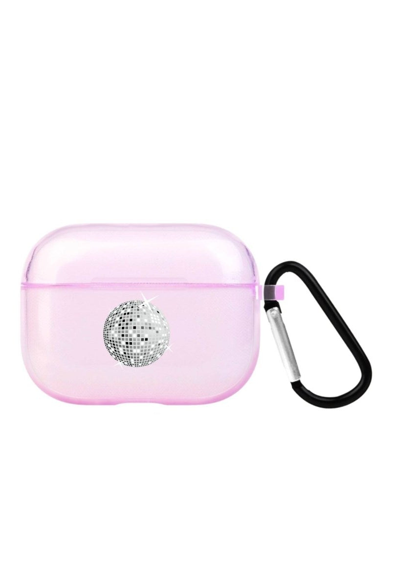 Disco Ball AirPods Pro 2 Şeffaf Silikon Kılıf Lila - SUMTHINCS