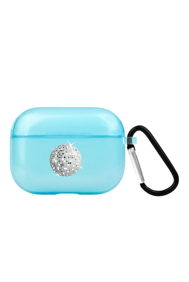 Disco Ball AirPods Pro 2 Şeffaf Silikon Kılıf Mavi - SUMTHINCS
