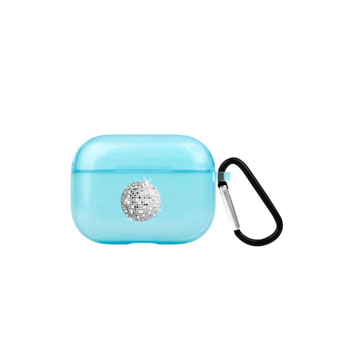Disco Ball AirPods Pro 2 Şeffaf Silikon Kılıf Mavi - SUMTHINCS