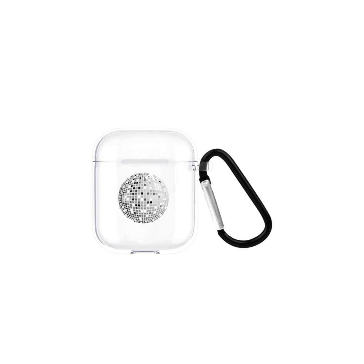 Disco Ball AirPods Şeffaf Silikon Kılıf Beyaz Şeffaf - SUMTHINCS