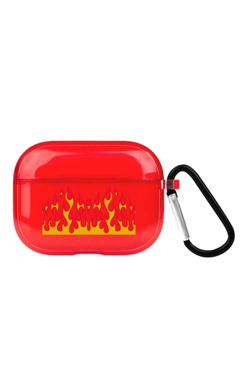 Flamme AirPods Pro Şeffaf Silikon Kılıf Kırmızı - SUMTHINCS