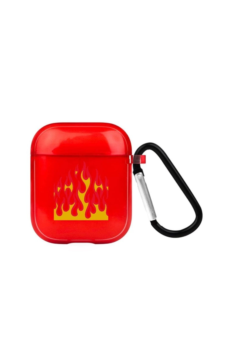 Flamme AirPods Şeffaf Silikon Kılıf Kırmızı - SUMTHINCS