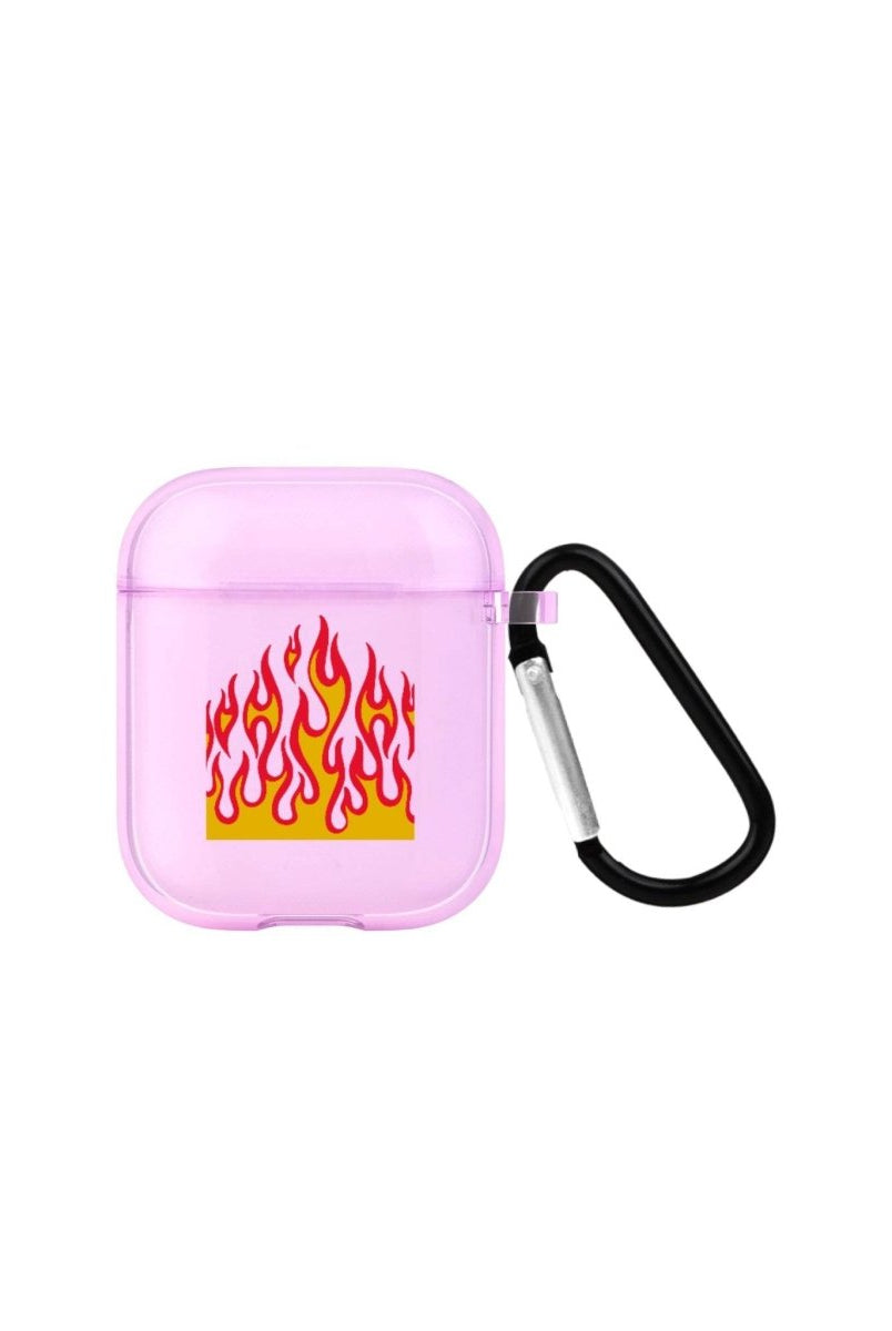 Flamme AirPods Şeffaf Silikon Kılıf Lila - SUMTHINCS