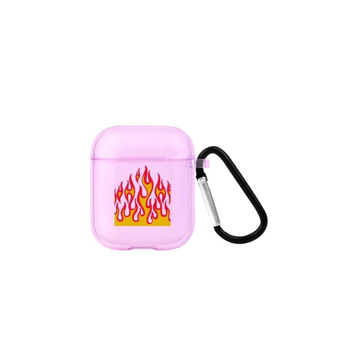 Flamme AirPods Şeffaf Silikon Kılıf Lila - SUMTHINCS