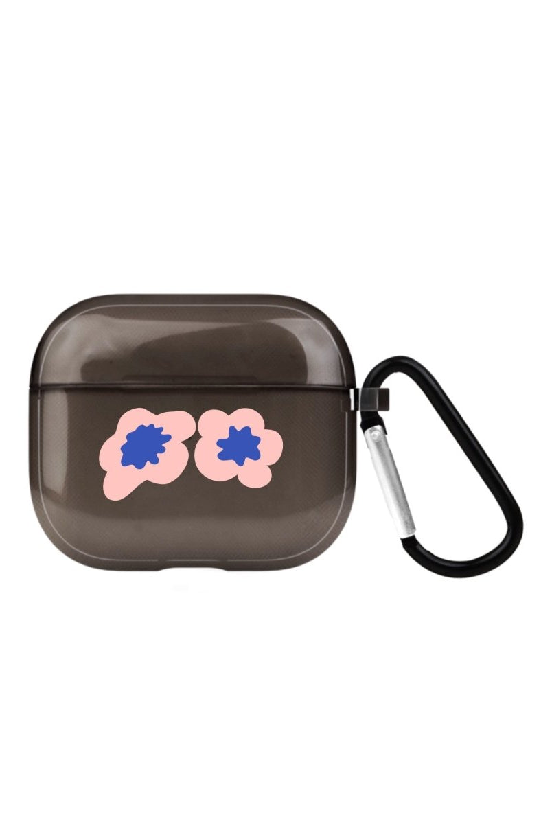 Fresh Flowers AirPods 3 Şeffaf Silikon Kılıf Siyah - SUMTHINCS