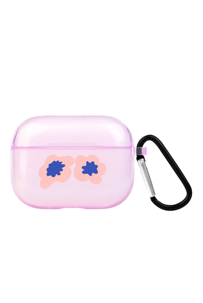 Fresh Flowers AirPods Pro 2 Şeffaf Silikon Kılıf Lila - SUMTHINCS