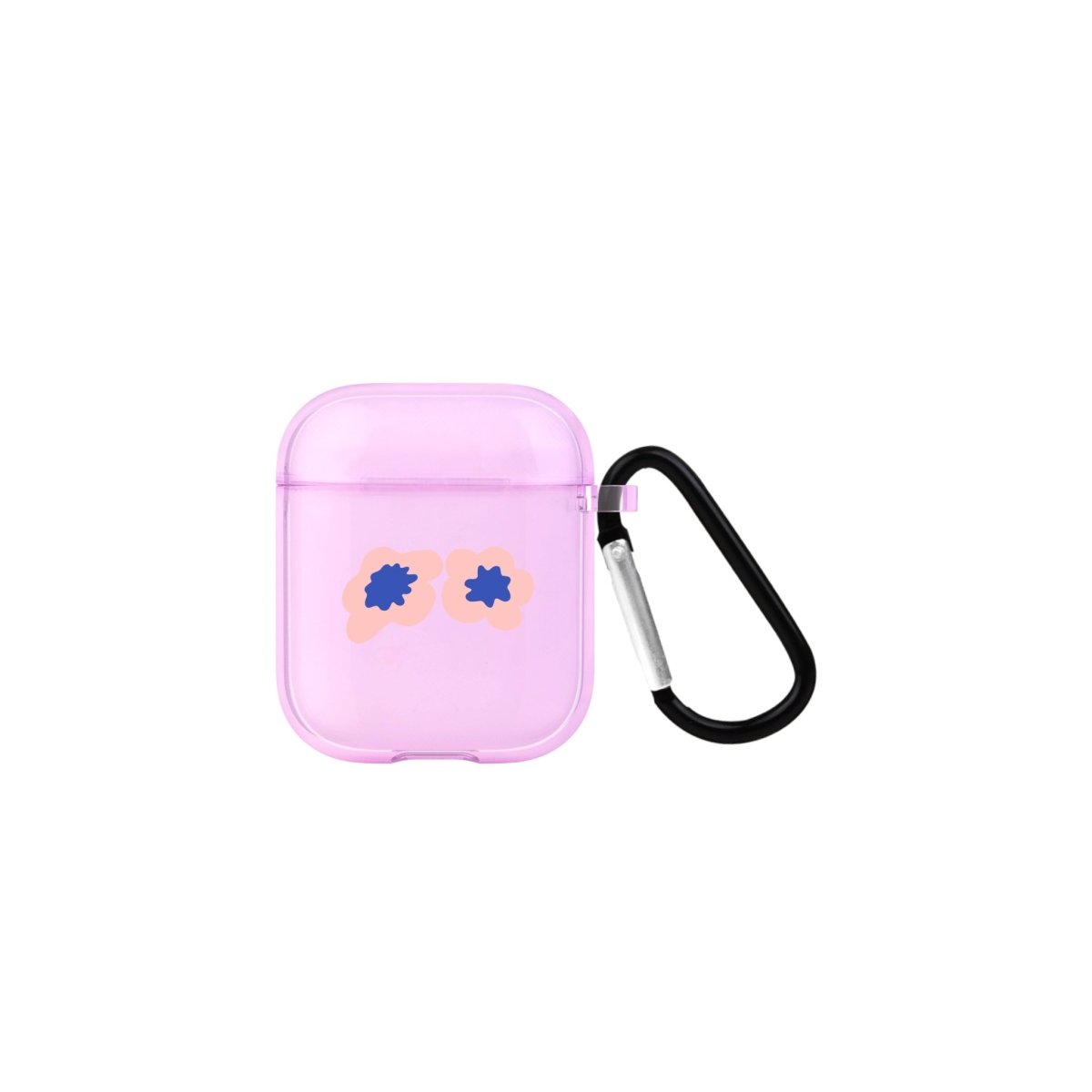 Fresh Flowers AirPods Şeffaf Silikon Kılıf Lila - SUMTHINCS